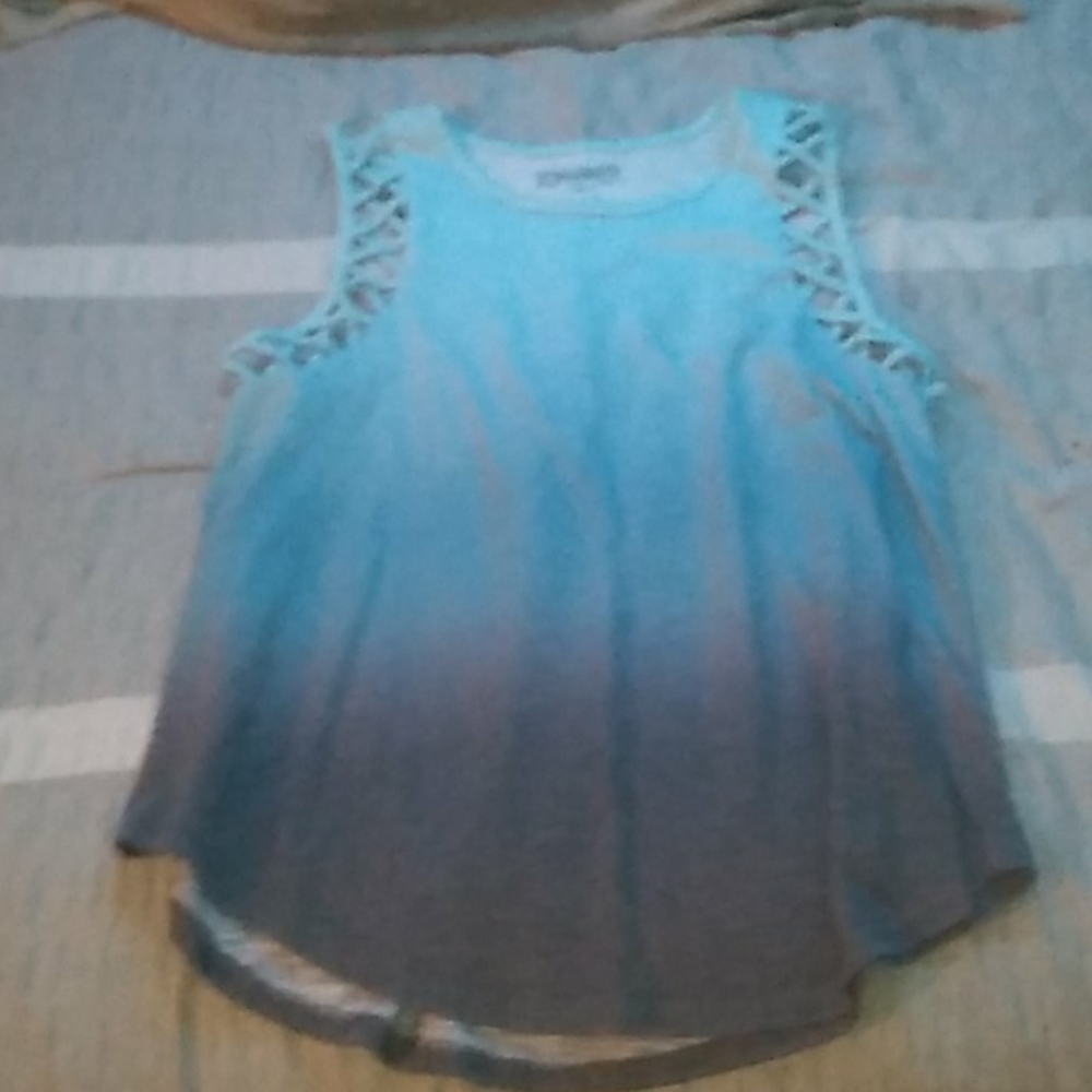 Blue faded top